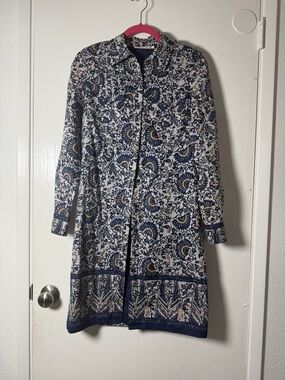 Tory Burch - Colorful Collared Shirt dress